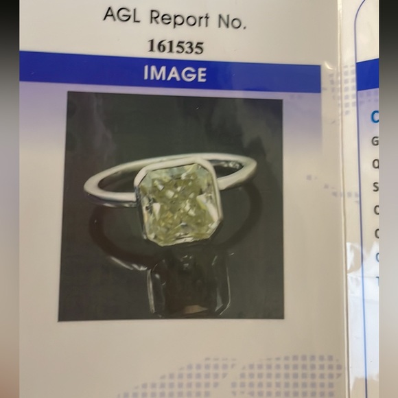 Moissanite Ring 3 Ct 925 Silver - Picture 7 of 14